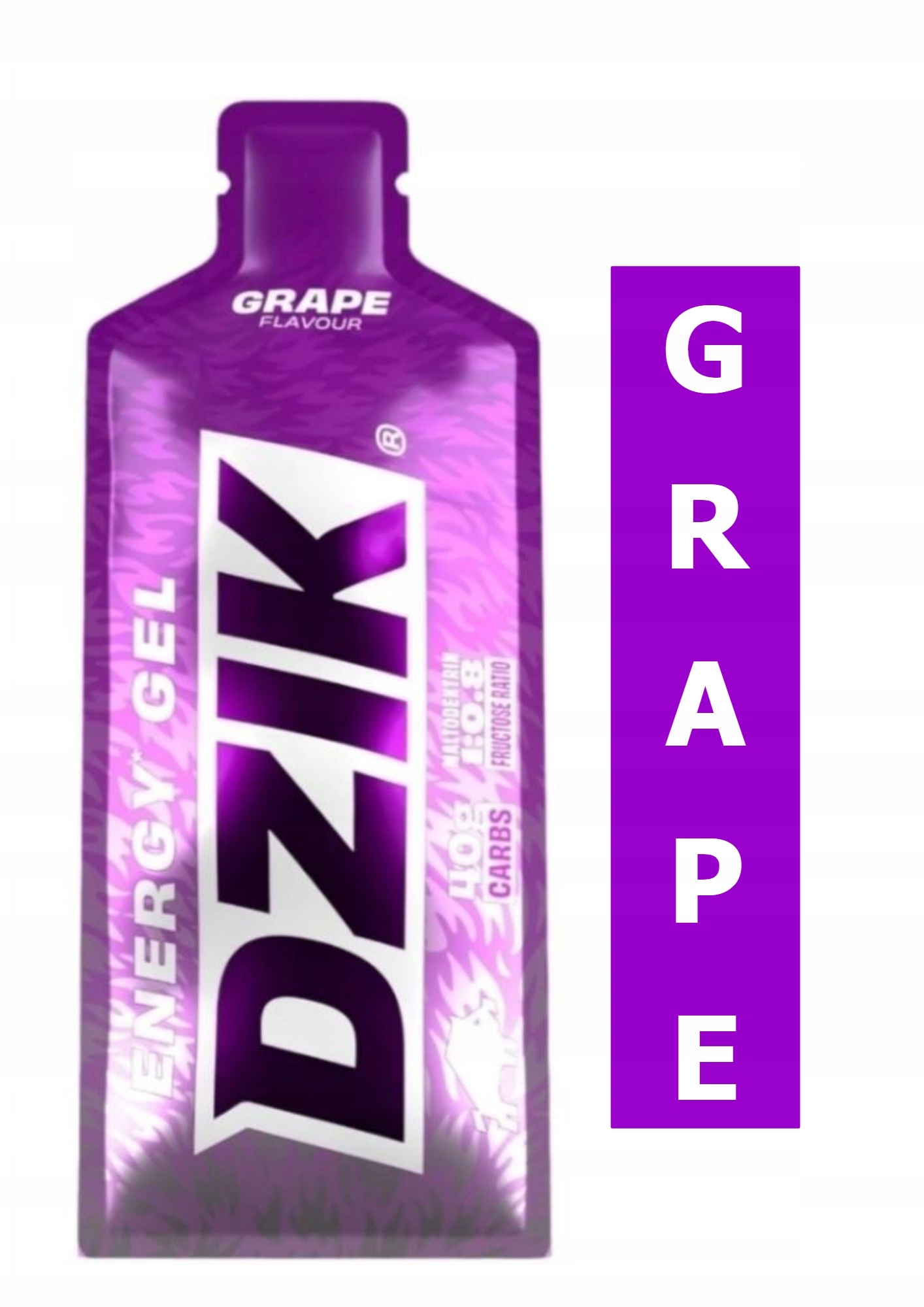 Żel energetyczny DZIK WINOGRONOWY 66g 158kcal - WK DZIK ENERGY GEL GRAPE - obrazek 2