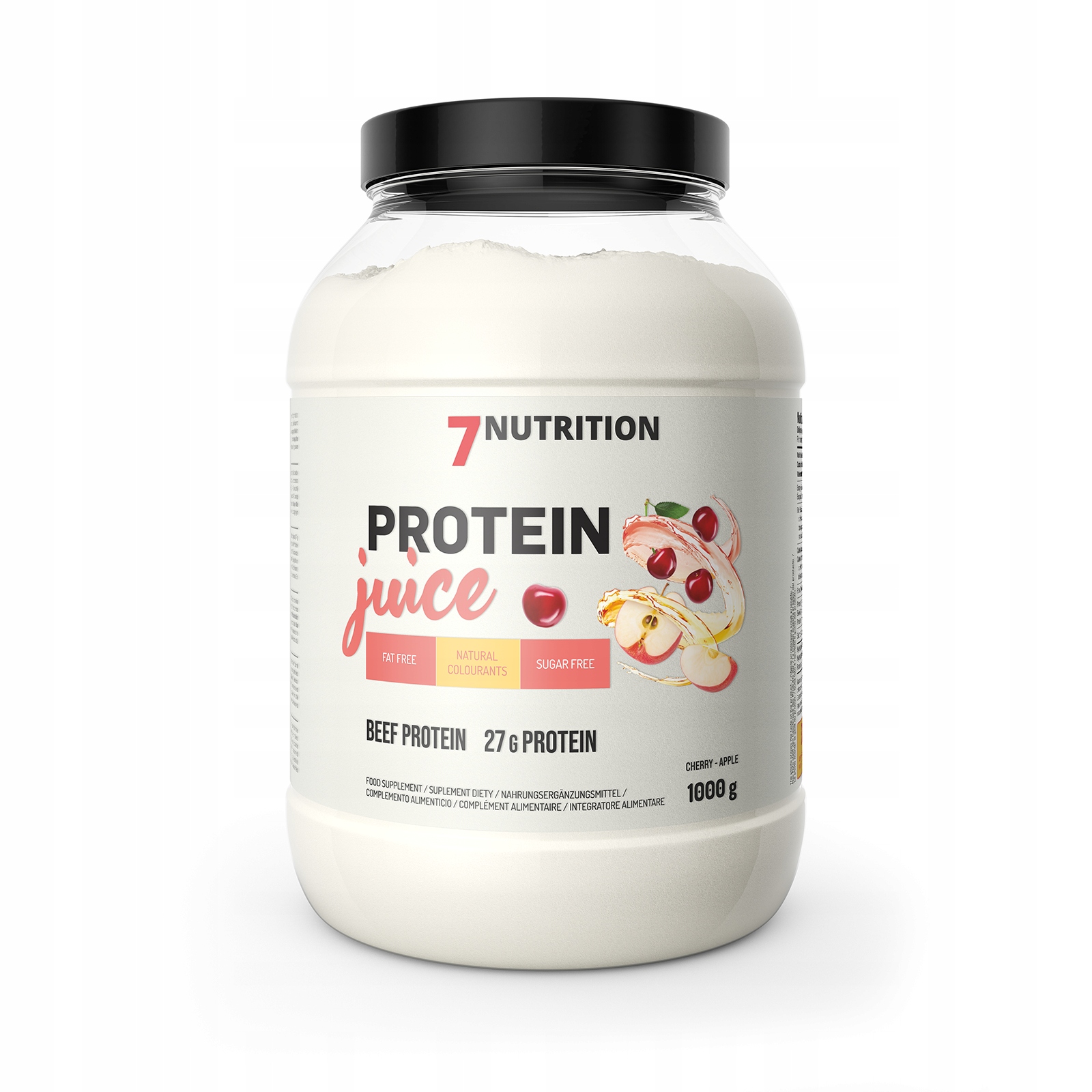 7NUTRITION PROTEIN JUICE BEEF 1000G WIŚNIA JABŁKO BIAŁKO WOŁOWE ODŻYWKA