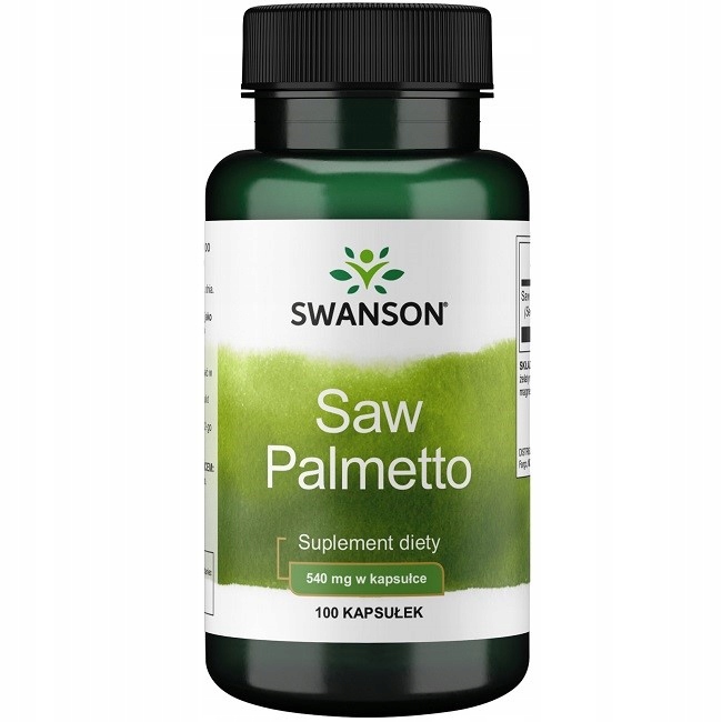 Swanson Saw Palmetto 540 mg 100 kapsułek palma sabałowa prostata - obrazek 2