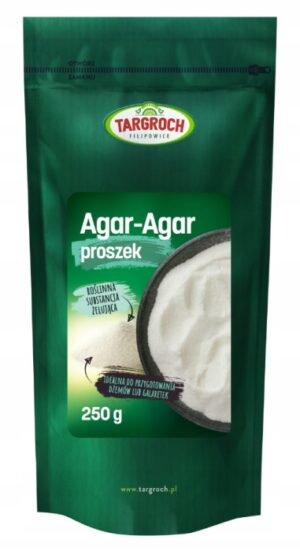 Targroch Agar proszek 250 g naturalna substancja żelująca do żywności vege