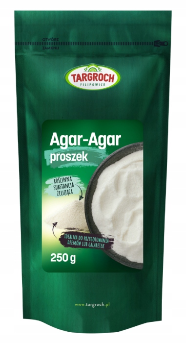 Targroch Agar proszek 250 g naturalna substancja żelująca do żywności vege
