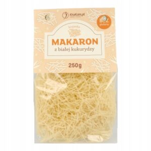 KruKam Makaron z białej kukurydzy (bezglutenowy) krajanka 250g