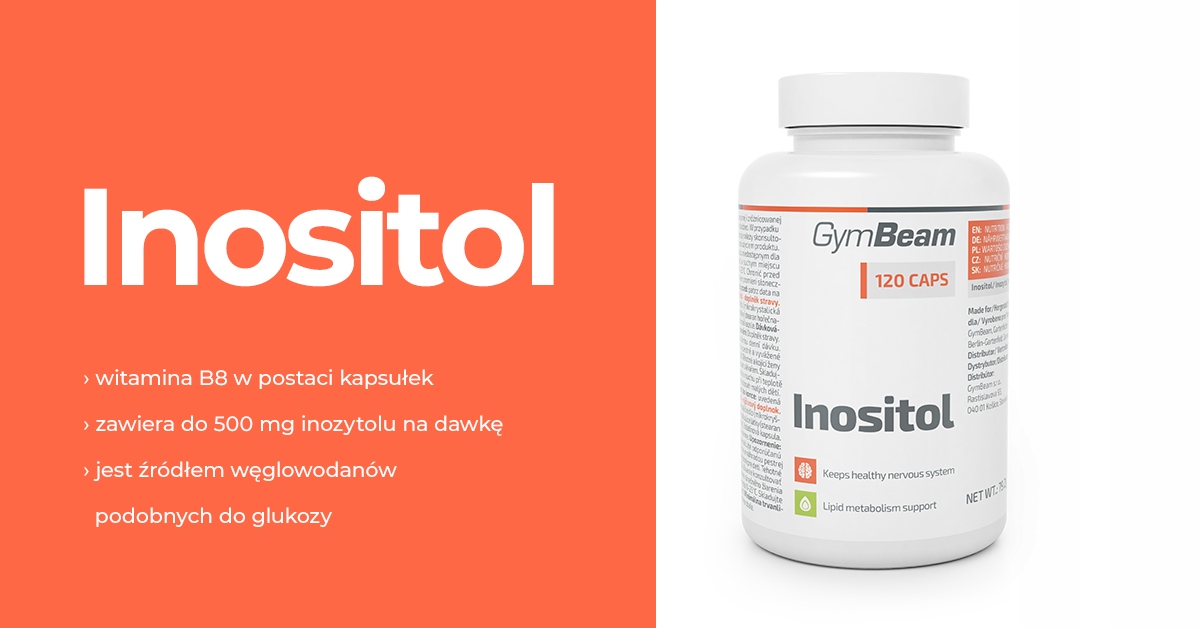 Suplement diety INOSITOL GymBeam kapsułki 120 szt. - obrazek 2