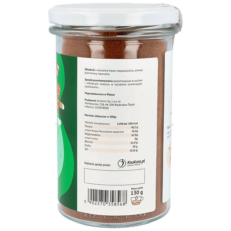 Kawa rozpuszczalna KruKam Kawa Rozpuszczalna Smakowa 130 g - obrazek 2