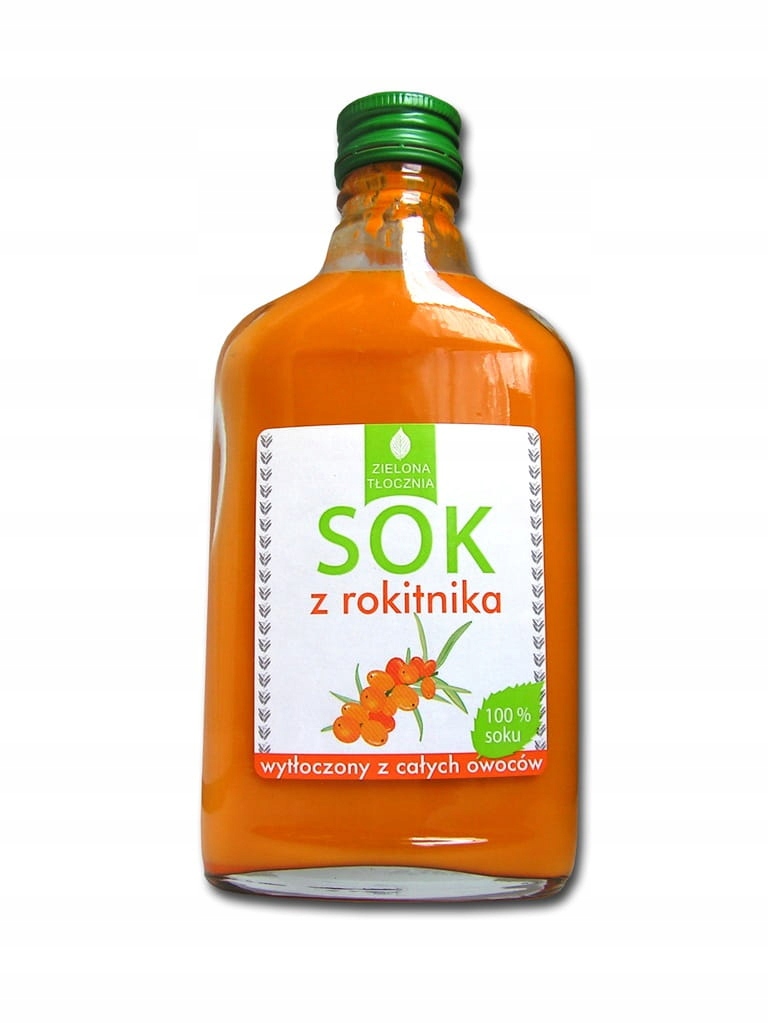 Zielona Tłocznia sok z rokitnika 100% 200ml - obrazek 2