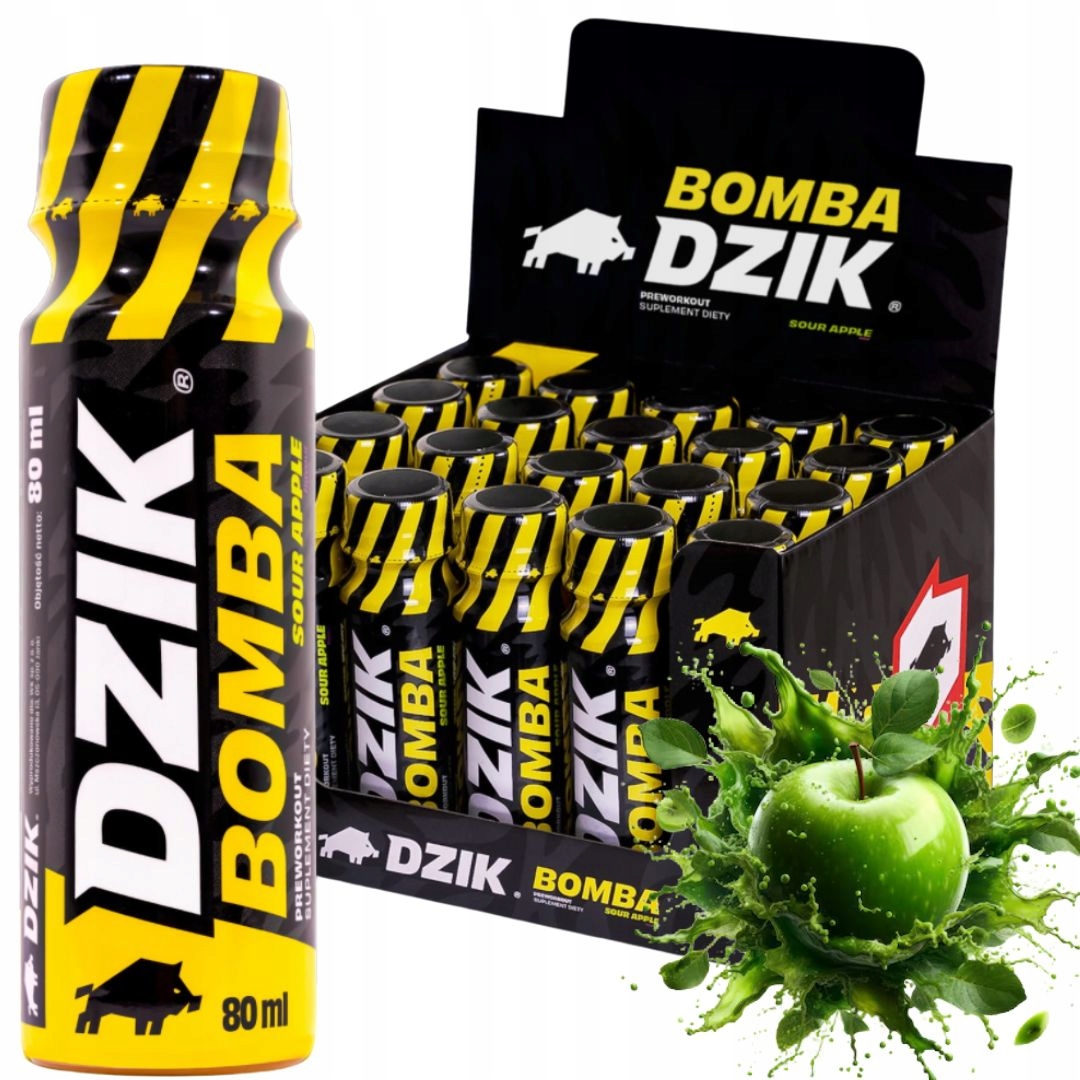 Odżywka przedtreningowa WK Dzik BOMBA SHOT 80 g 80 ml
