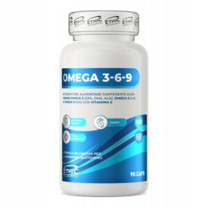 Ethic Nutraceutici Omega 3-6-9 90 kapsułek Olej Rybi KWASY TŁUSZCZOWE Serce