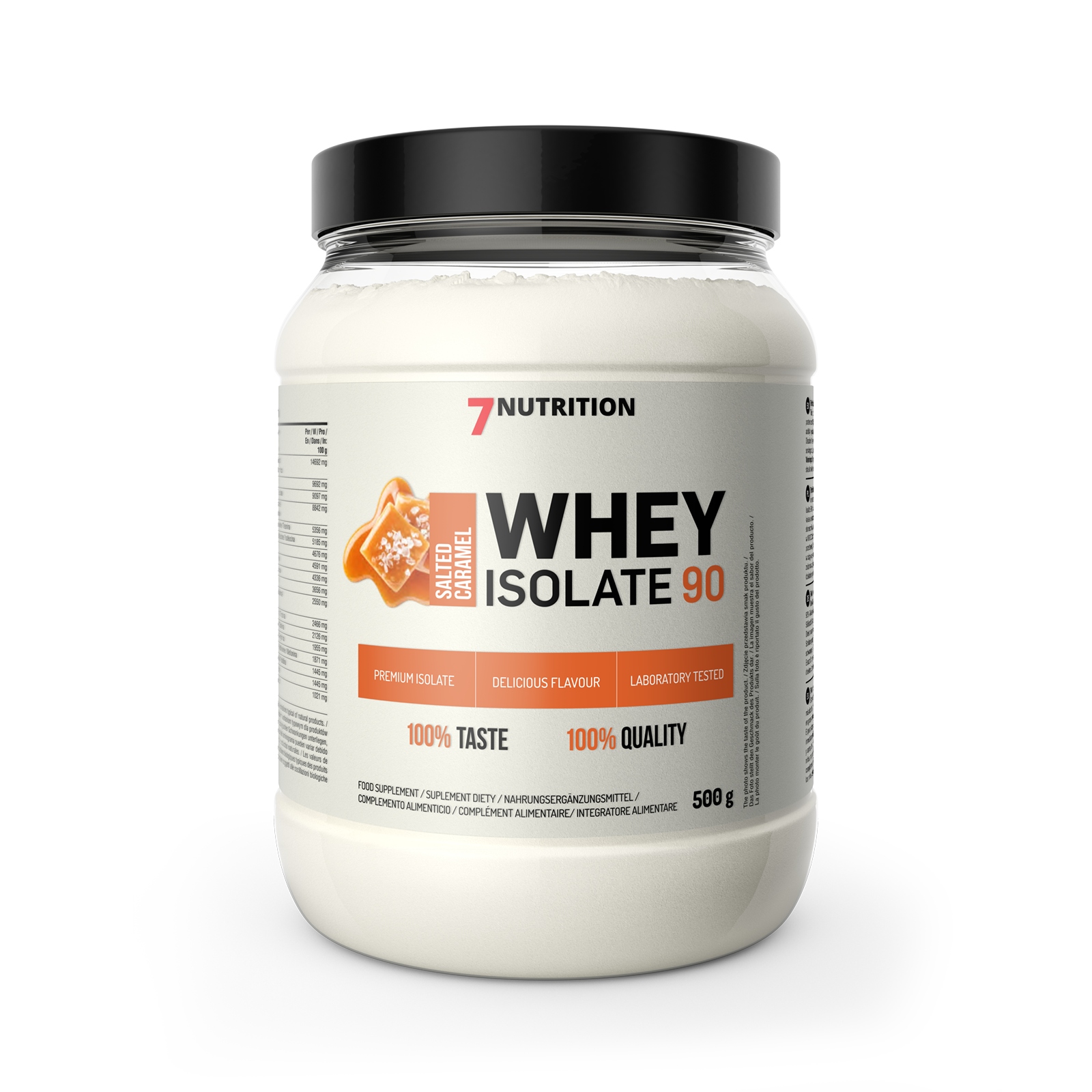 7Nutrition ISOLATE 90 500 g WPI IZOLAT BIAŁKA SERWATKOWEGO Słony karmel