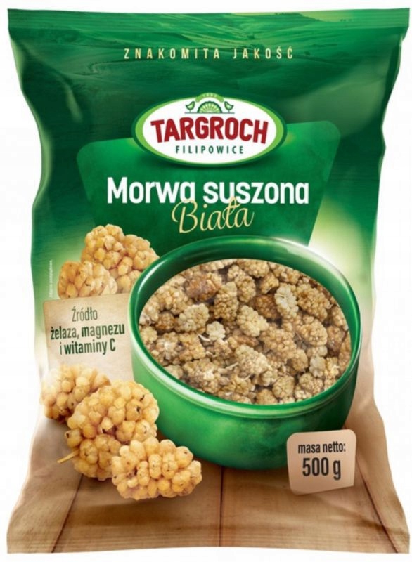 Morwa biała owoc suszony 500 g Targroch - obrazek 3