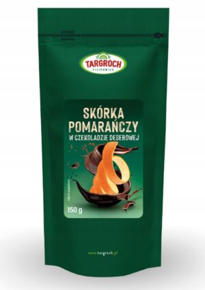 Pomarańcza skórka oblanaw czekoladzie deserowej 150 g Targroch