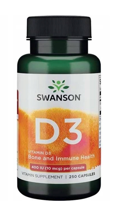 Suplement diety Swanson Health Products kapsułki 250 szt. D3
