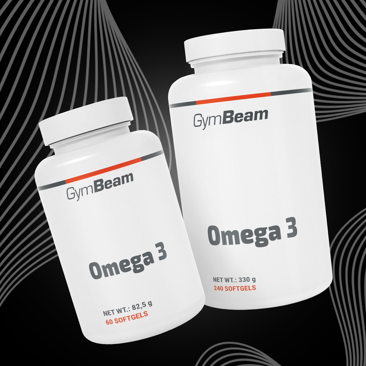 GymBeam Omega 3 120kaps - kwasy tłuszczowe Omega - obrazek 3