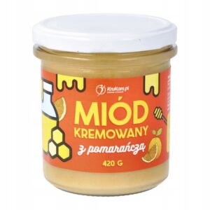Miód kremowany z pomarańczą 420g