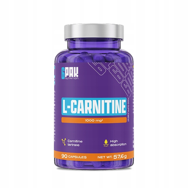 Kapsułki L-karnityny 6PAK Nutrition naturalne wegańskie 90 szt.