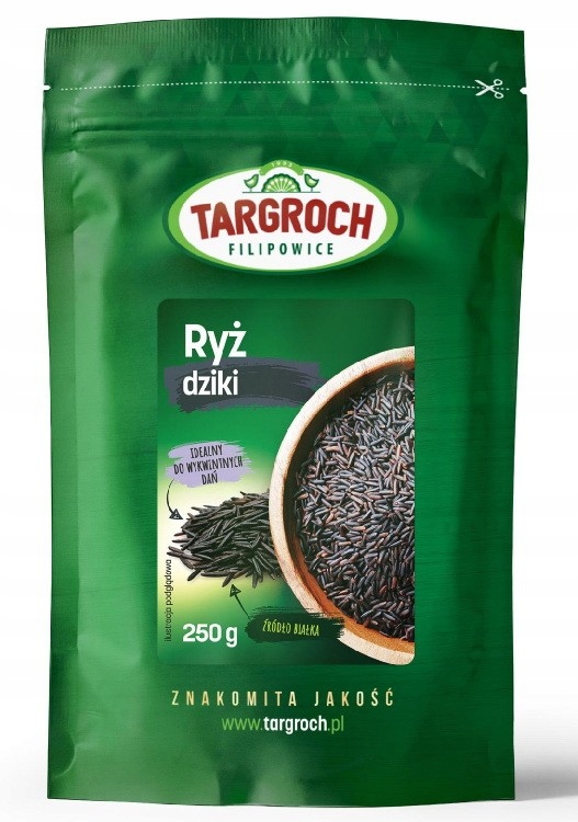 Ryż czarny dziki pełnoziarnisty 250 g Targroch