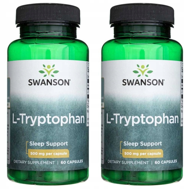 Suplement diety Swanson L-Tryptofan 500 mg 60 kapsułek - obrazek 13