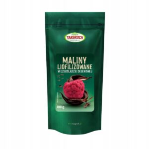 MALINY LIOFILIZOWANE W CZEKOLADZIE DESEROWEJ 100g TARGROCH