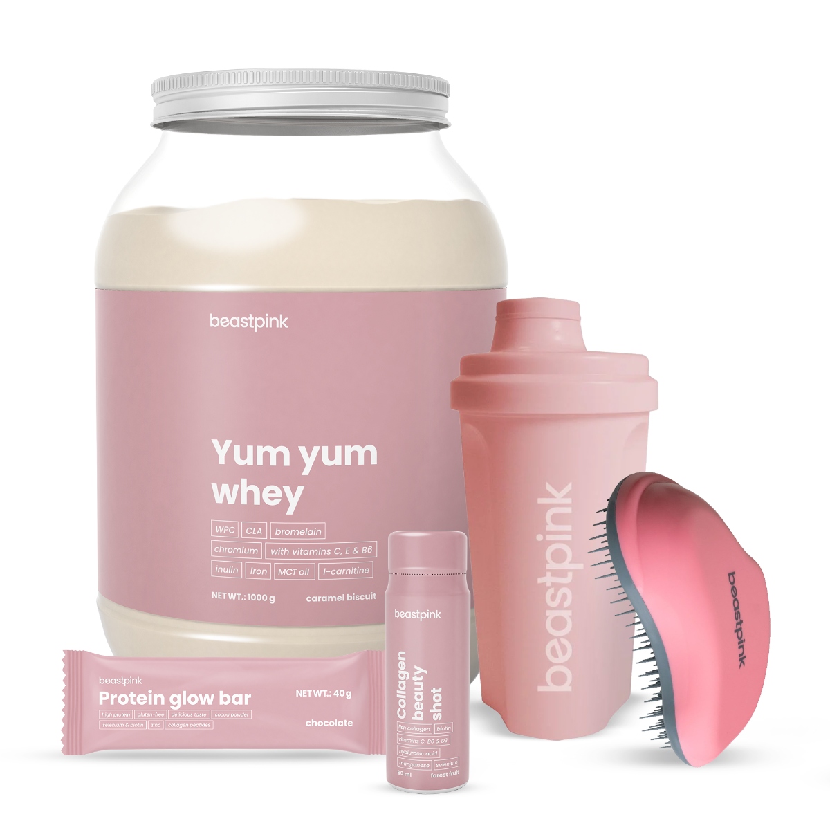 Odżywka białkowa BeastPink proszek 1000 g smak biała czekolada - kokos - obrazek 5
