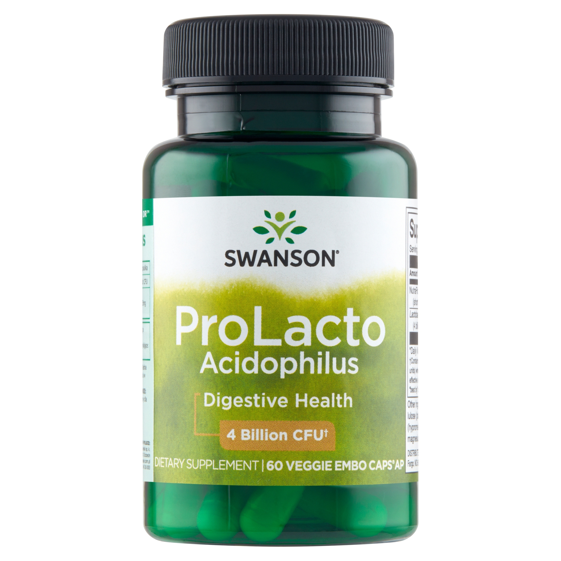 PROLACTO ACIDOPHILUS Swanson Health Products probiotyki kapsułki 60 szt. - obrazek 2