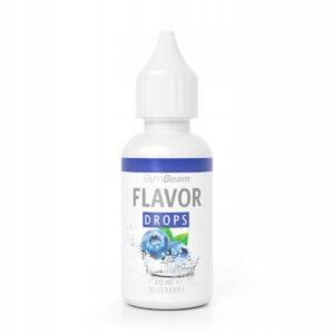 KROPLE SMAKOWE BEZKALORYCZNE BEZ CUKRU FLAVOR DROPS GymBeam 30 ml jagody