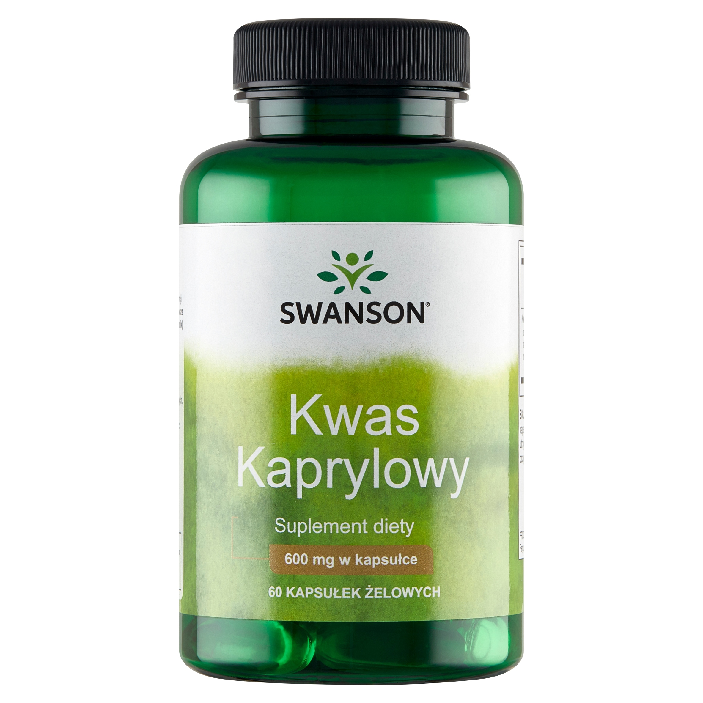 Swanson Caprylic Acid (kwas kaprylowy) 600 mg 60 kapsułek - obrazek 4