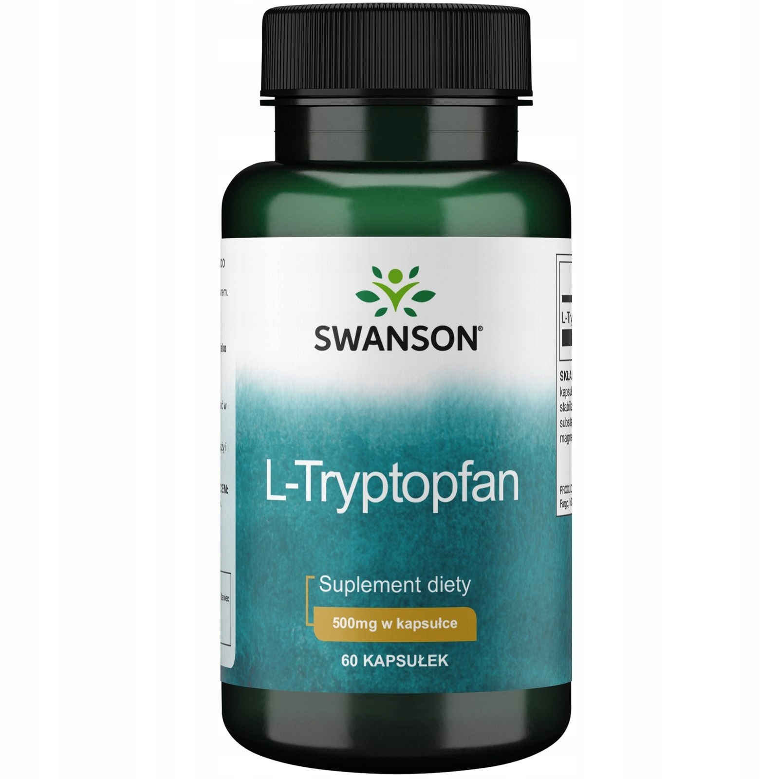 Suplement diety Swanson L-Tryptofan 500 mg 60 kapsułek - obrazek 5