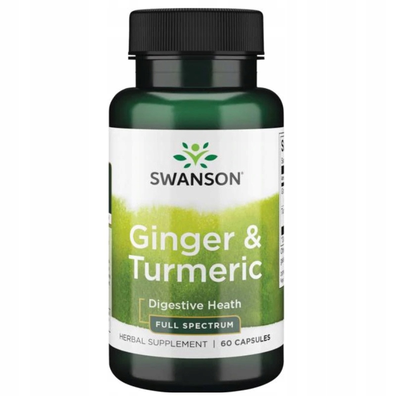 Swanson Full Spectrum imbir & turmeric (imbir i kurkuma) 60 kapsułek - obrazek 3