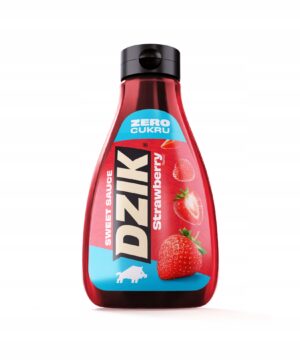 Sos do deserów WK Dzik truskawkowy niskotłuszczowy 425 ml bez cukru