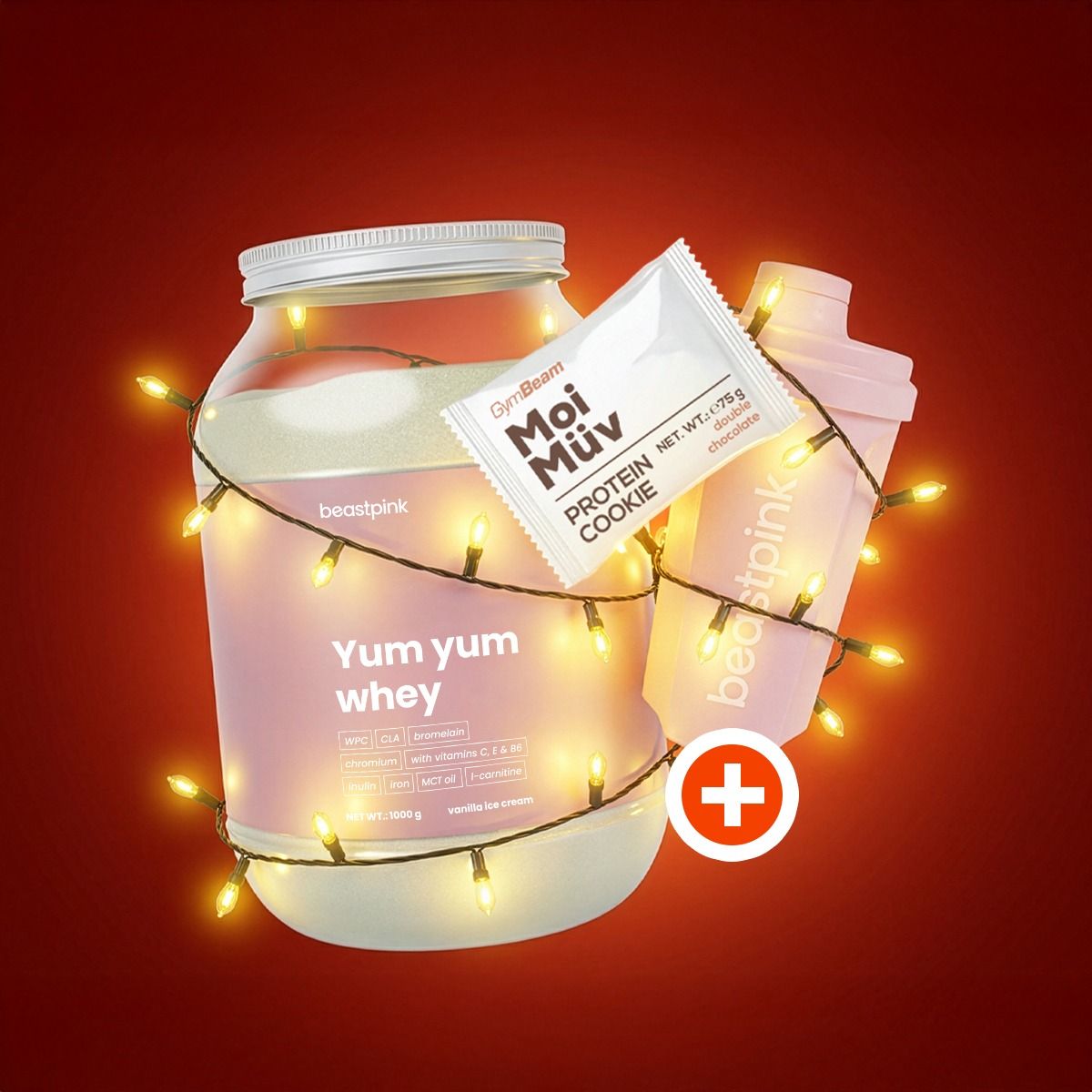 Odżywka białkowa BeastPink Yum Yum Whey WPC waniliowy 1000 g bez aspartamu - obrazek 13