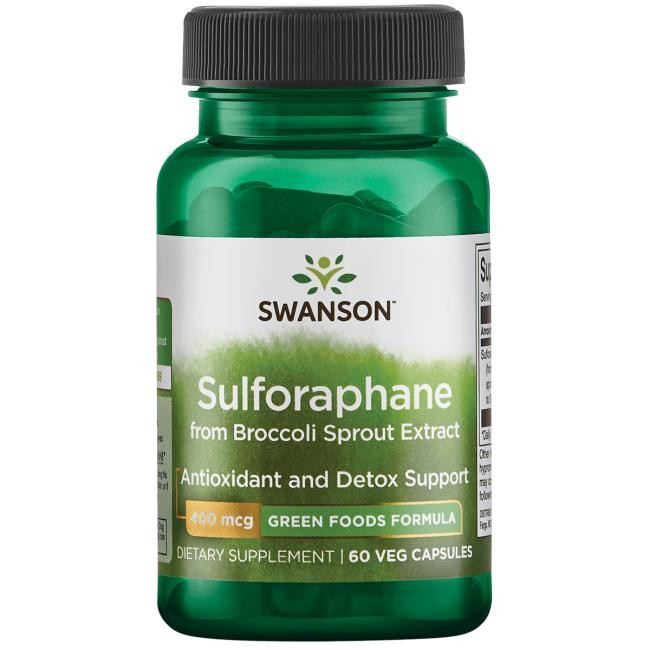 Swanson sulforafan z kiełków brokuła 60 kaps. antyoksydant detox odporność - obrazek 2