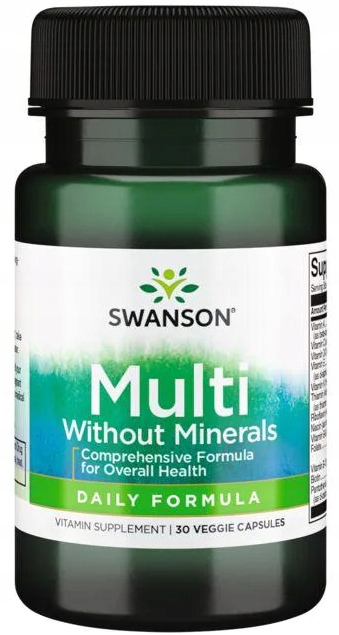Swanson Multiwitamina Daily witaminy i minerały dla odporności 30 kapsułek