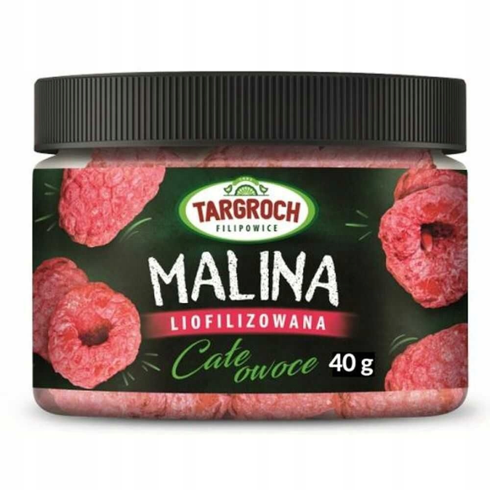 Maliny liofilizowane cały owoc 40 g Targroch - obrazek 2