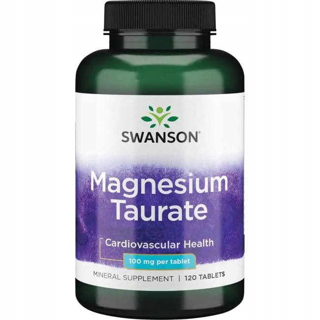 Suplement diety Swanson Health Products taurynian magnezu 120 tabletek