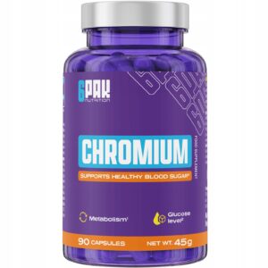 CHROM 200 µg W trakcie Odchudzania Metabolizm Glukoza, Organiczna Forma