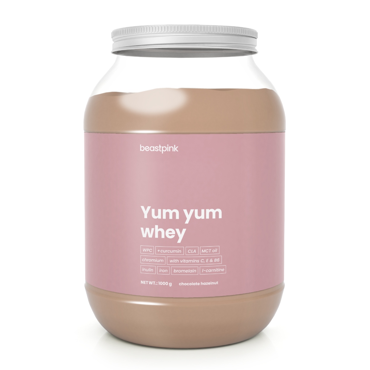 Odżywka białkowa BeastPink Yum Yum Whey WPC waniliowy 1000 g bez aspartamu - obrazek 8