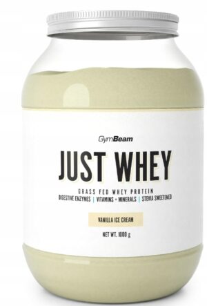 GymBeam Just Whey odżywka białkowa białko serwatkowe lody waniliowe 1 kg