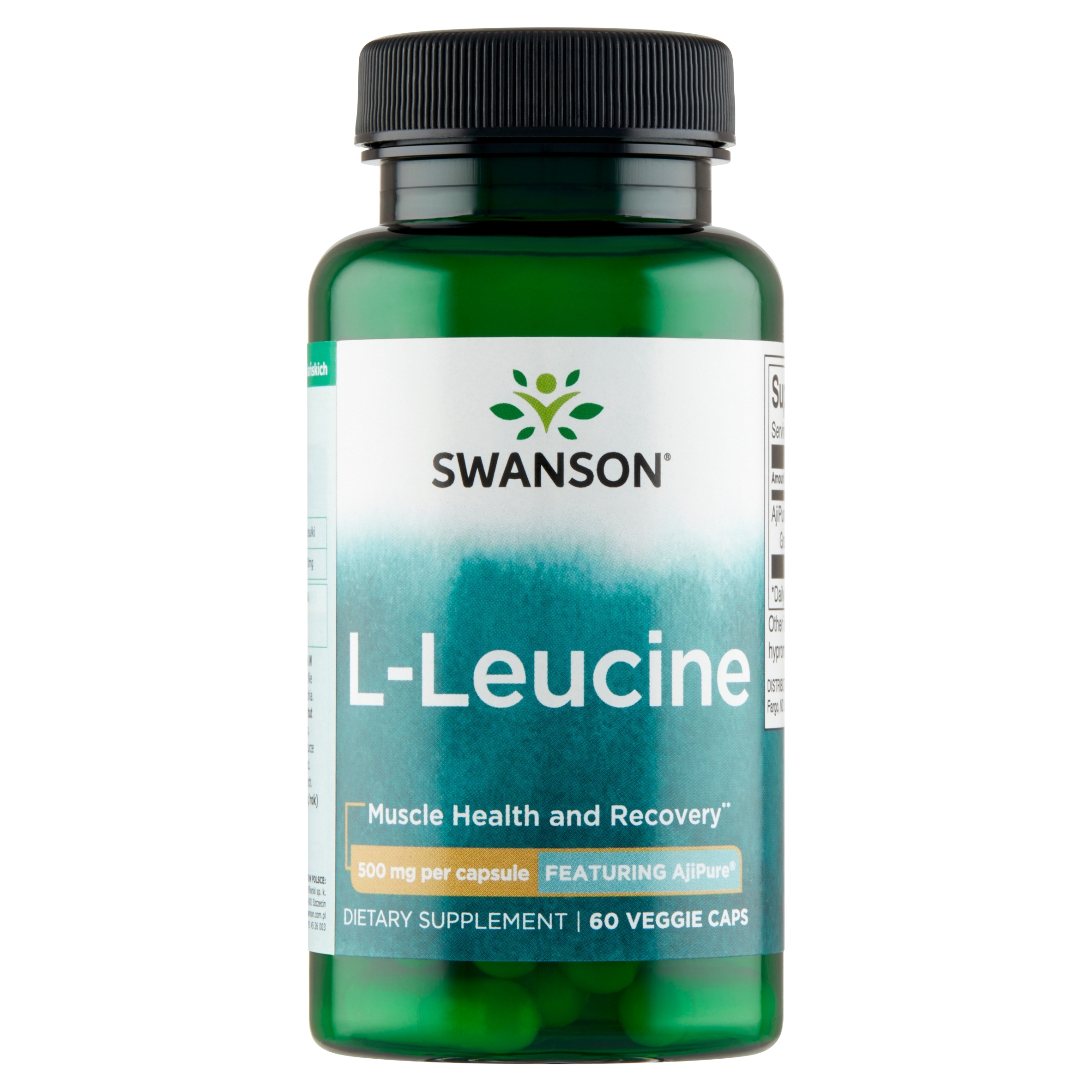 Swanson Ajipure L-Leucyna 500 mg 60 kaps. - obrazek 2