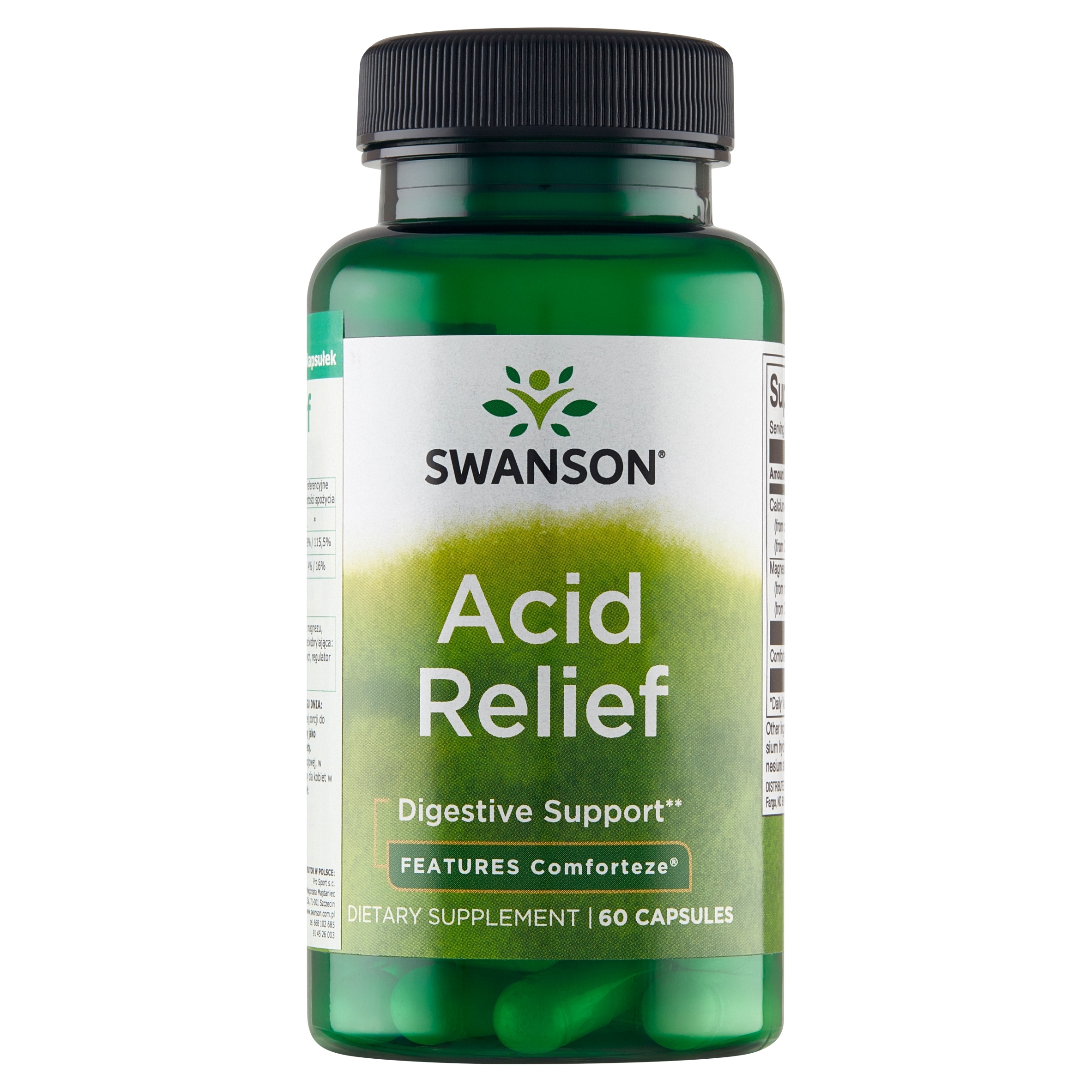 Suplement diety przeciwko refluksowi Swanson Health Products Acid Relief 60 - obrazek 2