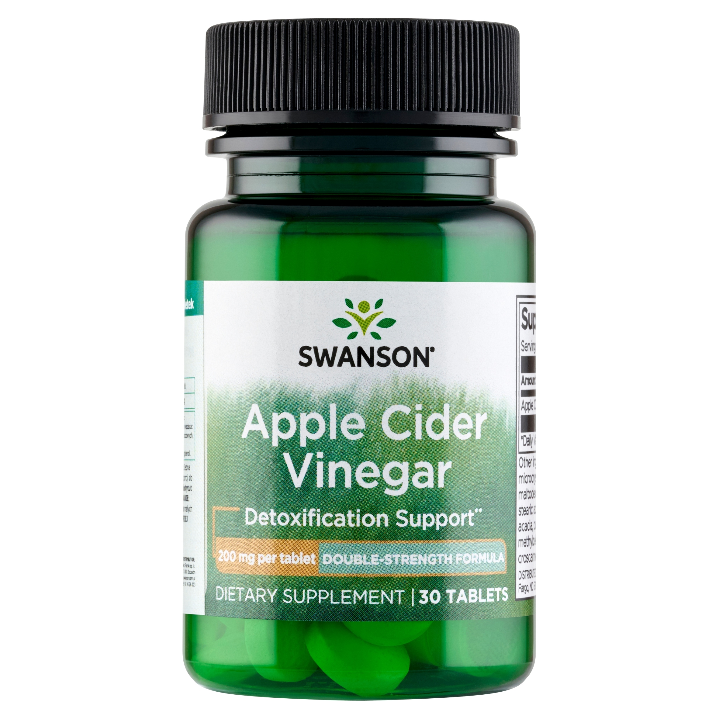 Apple Cider Vinegar 200mg 30 tabl. SWANSON - obrazek 5
