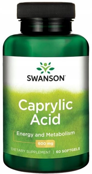 Swanson Caprylic Acid (kwas kaprylowy) 600 mg 60 kapsułek - obrazek 5