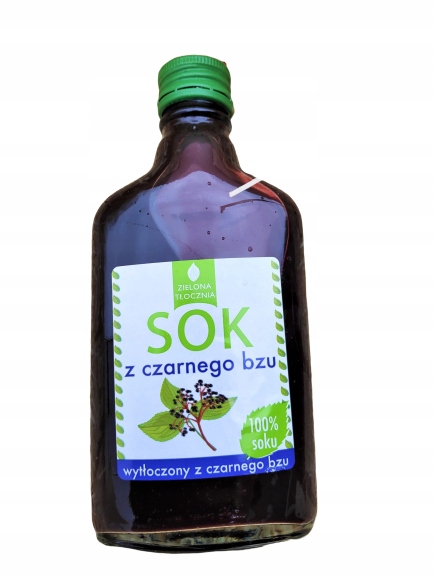 Sok z czarnego bzu Zielona Tłocznia 200 ml - obrazek 2