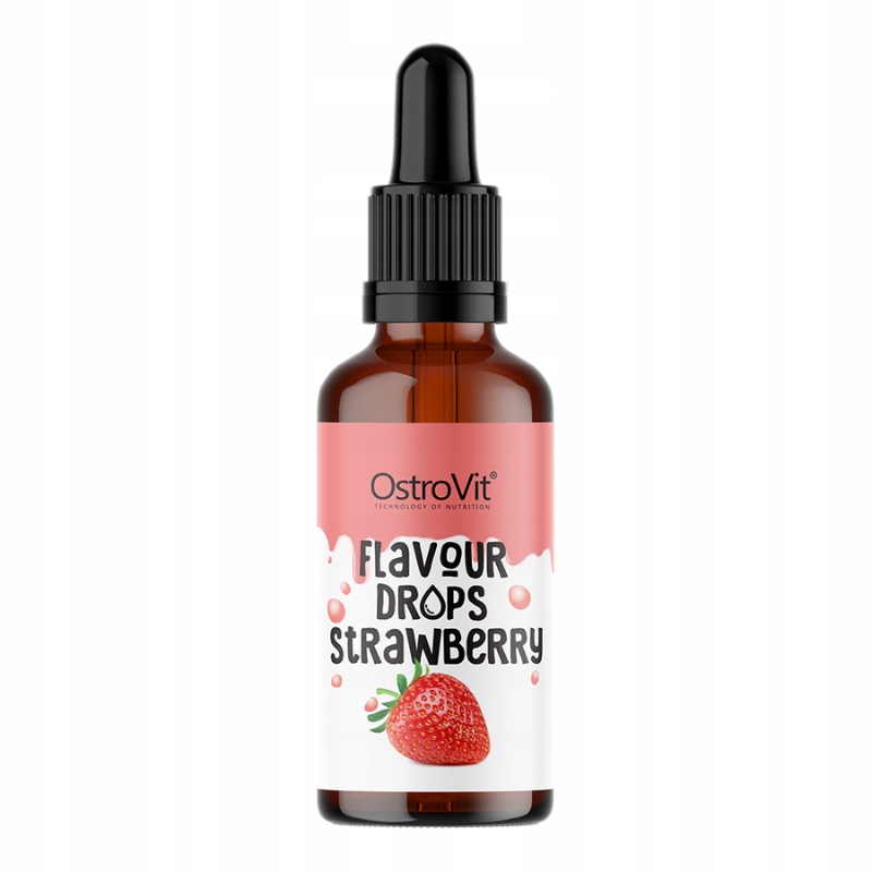 Ostrovit Aromat Spożywczy w kroplach 30 ml - truskawkowy - obrazek 2
