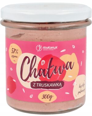 Krukam Chałwa Truskawkowa bez dodatku cukru