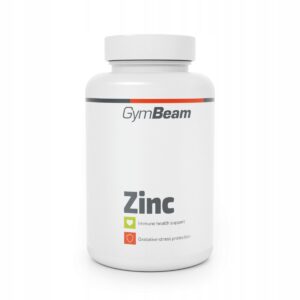 SUPLEMENT CYNK 15 MG ODPORNOŚĆ WŁOSY SKÓRA PAZNOKCIE - GymBeam 180 tab