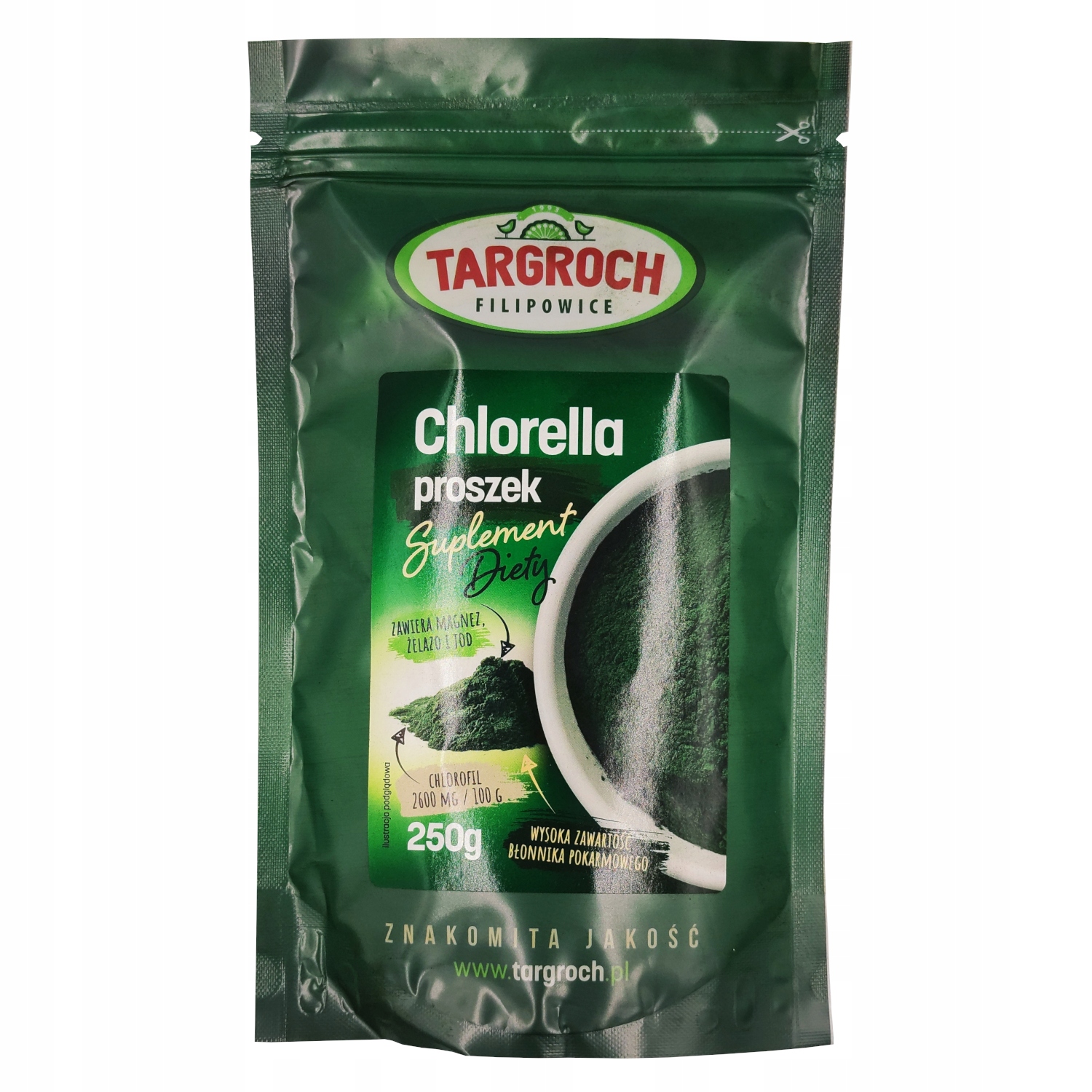 Chlorella Targroch proszek 1 szt. 250 g - obrazek 2