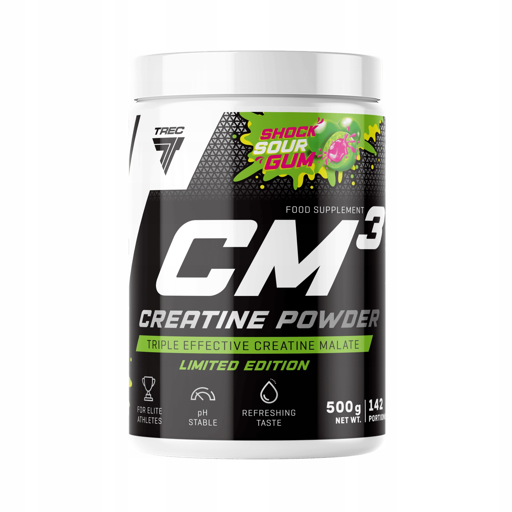 Kreatyna proszek guma balonowa Trec Nutrition 500 g - obrazek 2