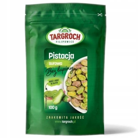 Targroch Orzechy Pistacje surowe bez łupiny 100 g