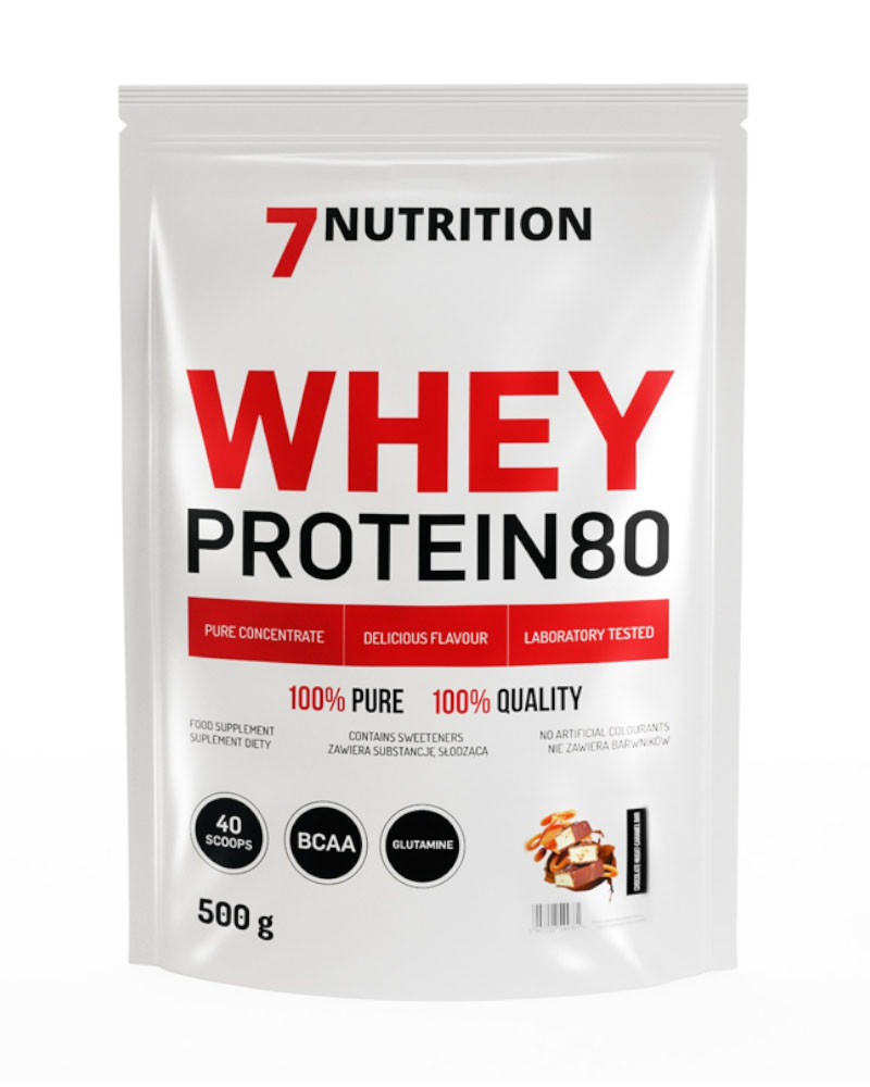 7Nutrition Whey Protein 80 białko 500g Czek Karmel - obrazek 2