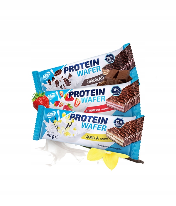 Baton proteinowy 6PAK Nutrition Strawberry 40g - obrazek 3