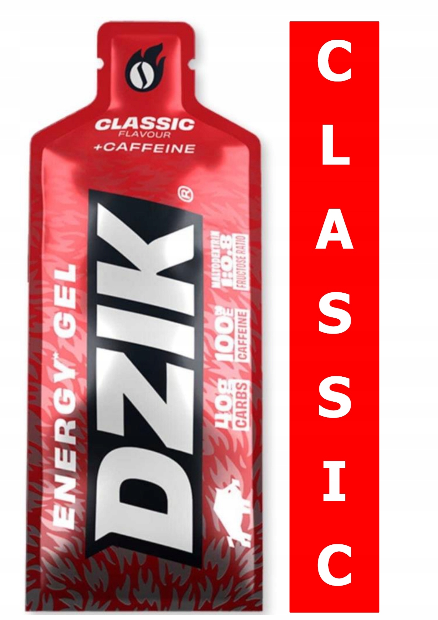 Żel energetyczny DZIK CLASSIC + CAFFEINE 66g 160kcal - WK DZIK ENERGY GEL - obrazek 4